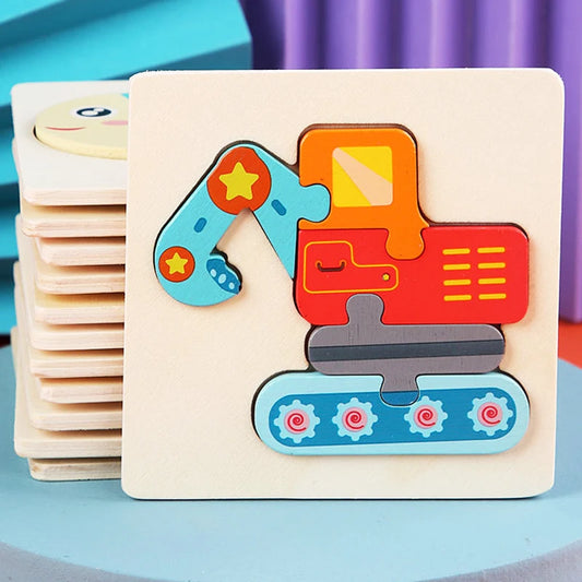 Buntes 3D-Holzpuzzle â Das coole Lern- & Knobelspiel fĂŒr kleine Entdecker!