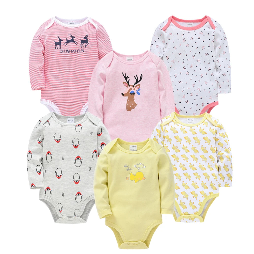 Baby-Body-Set – Weiche Baumwoll-Bodys für Neugeborene im 3er- oder 6er-Pack
