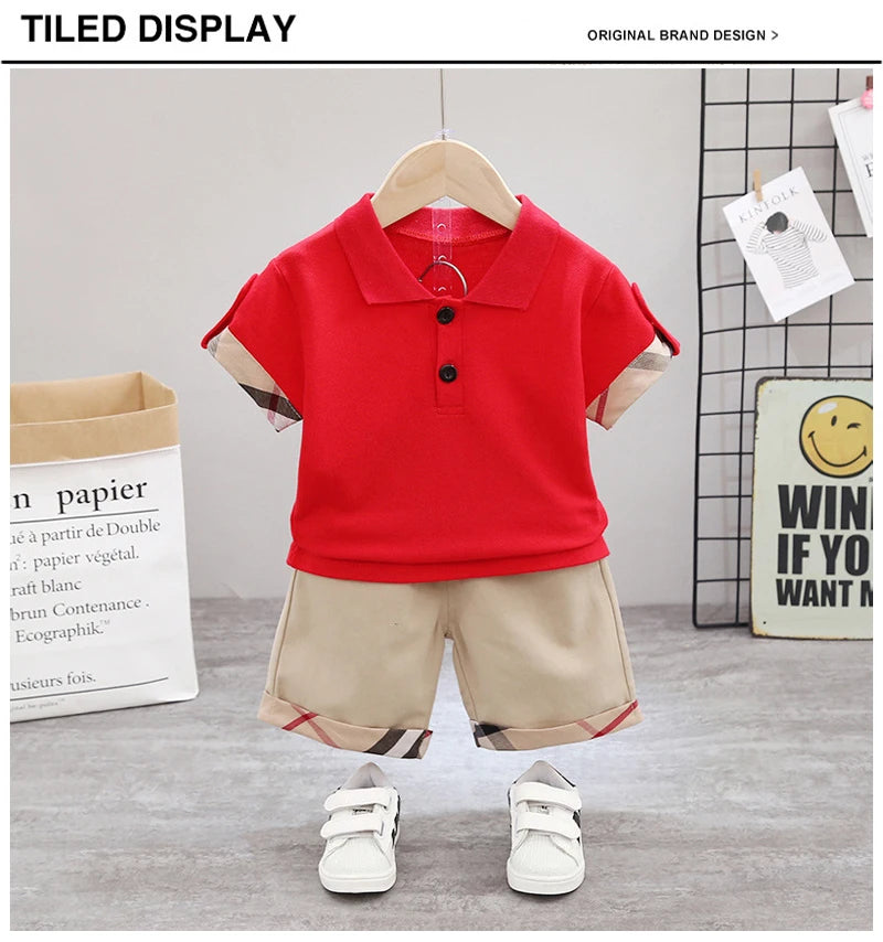 Verschiedene Sets für Babys – Bequemes T-Shirt & Shorts aus Baumwolle