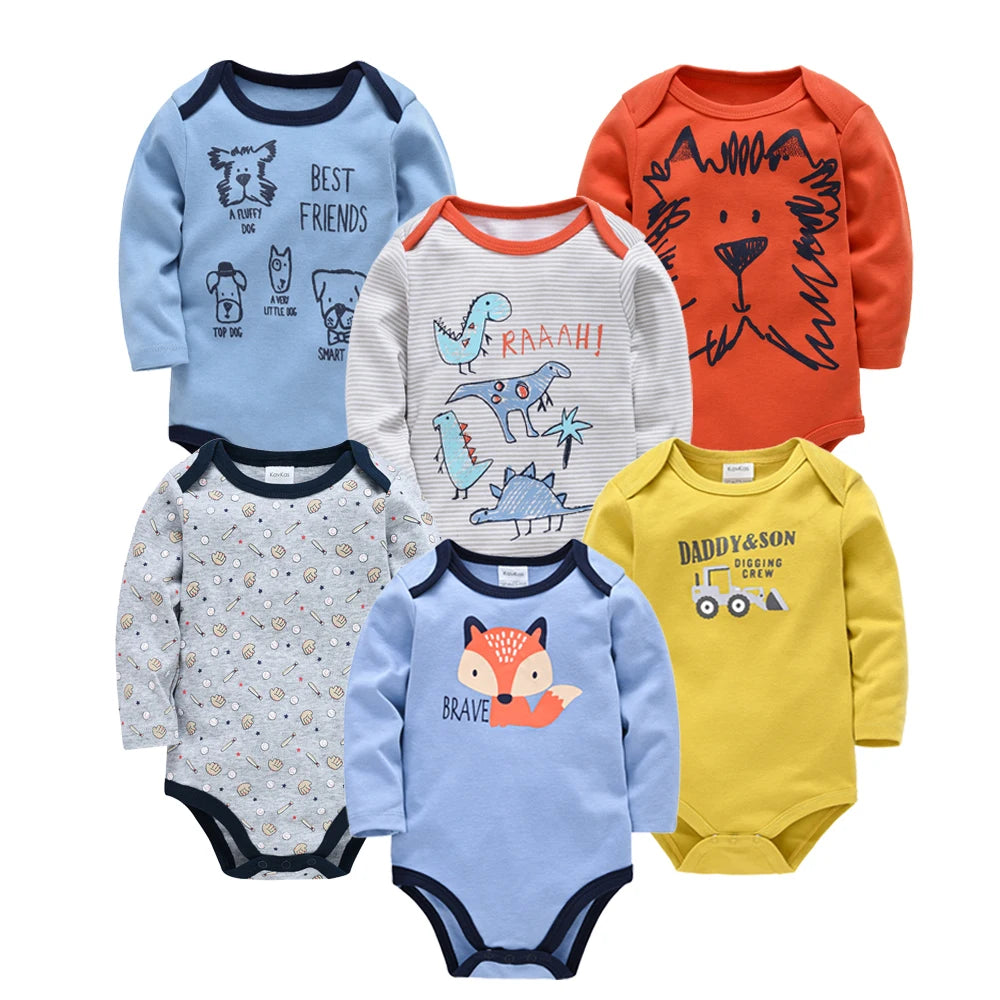 Baby-Body-Set – Weiche Baumwoll-Bodys für Neugeborene im 3er- oder 6er-Pack