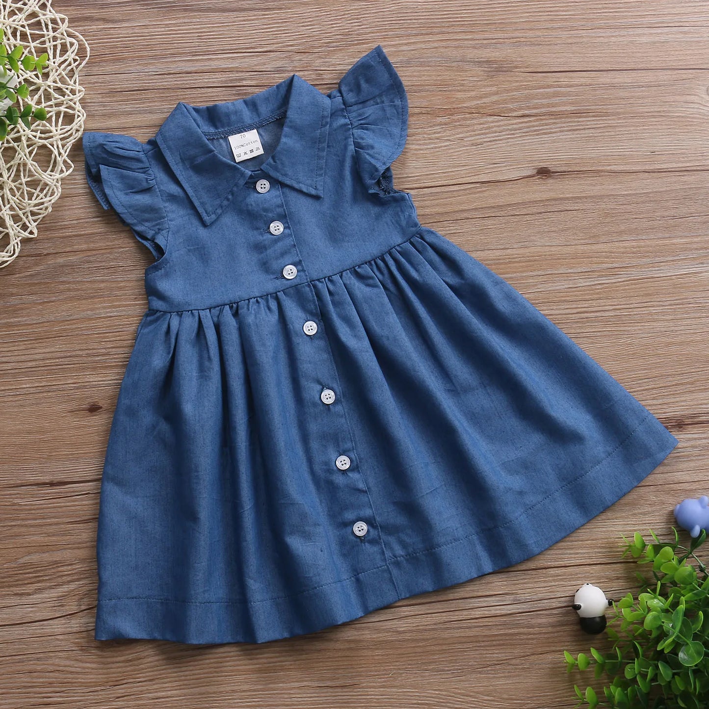 Sommerkleid für kleine Prinzessinnen – Ärmelloses Partykleid mit Rüschen