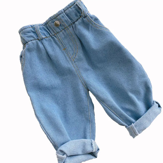 Jeans für Babys – Hohe Taille für warme Herbst-Winter-Tage