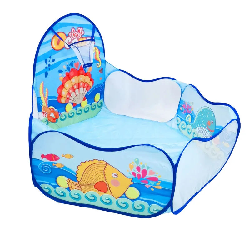 Ballbecken mit Korb ( 1,2 Meter ) – Das coole Indoor- und Outdoor-Spielzeug für Kinder.