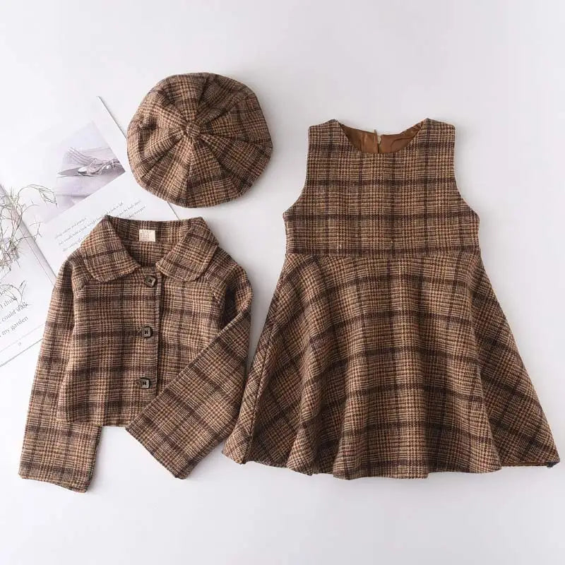Bear Leader Prinzessinnen-Set – Wintermantel und Rock im Vintage-Stil