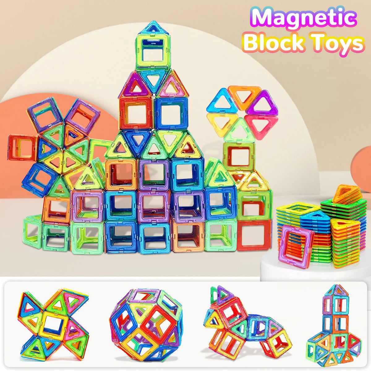 Magnetische Bausteine für Kinder – Kreatives STEM-Konstruktionsspielzeug