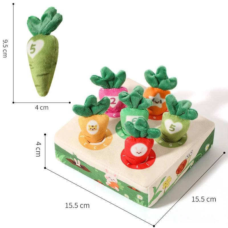 Baby Montessori Karotten Steckspiel – Feinmotorik & Farberkennung für die Kleinsten (0–3 Jahre)