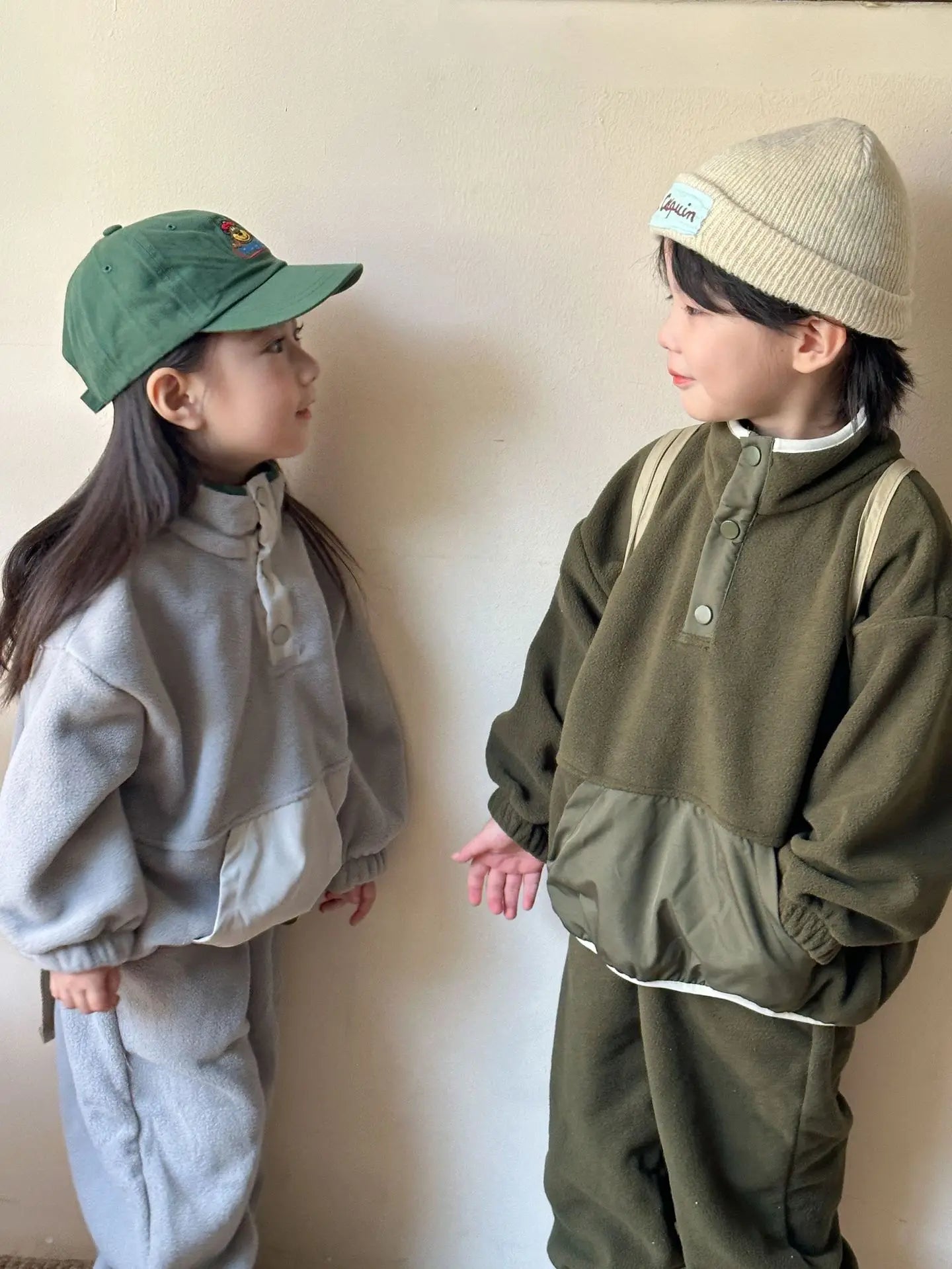 Kinder Anzug Polar-Fleece-Sweatshirt-Set – Extra warmer Winteranzug für Kinder