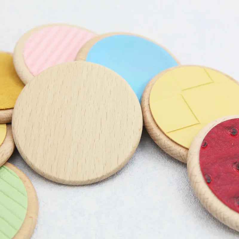 Montessori-Sensorik-Spiel – Taktiles Holzspielzeug zur Farberkennung und Gedächtnistraining