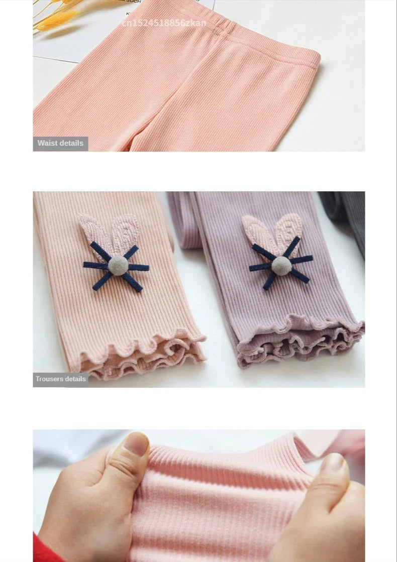 Mädchen-Leggings – Bequeme Strumpfhosen aus Baumwolle für Frühling und Herbst
