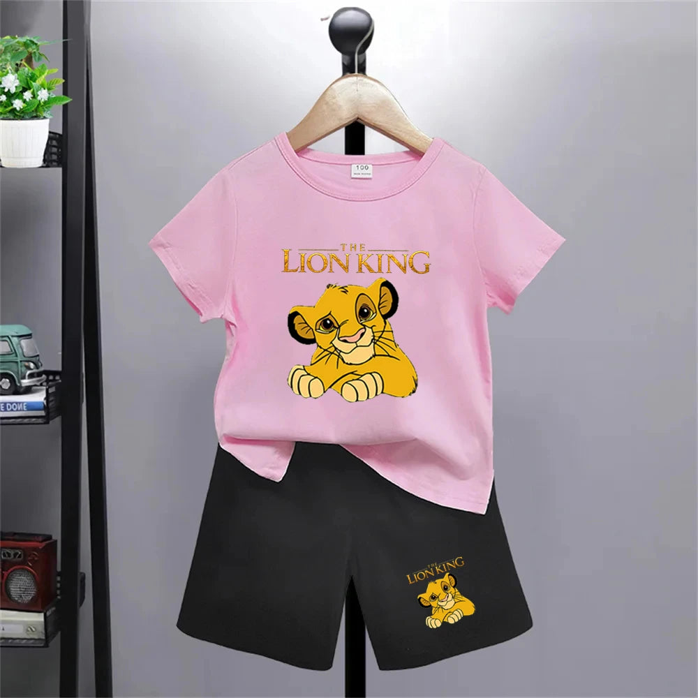 Der König der Löwen Simba T-Shirt- und Shorts-Set -Outfit für Kinder