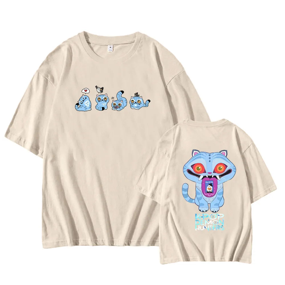 "Kpop Demon Hunters" Tiger T-Shirt – Lässiges Streetwear-Shirt im Harajuku-Stil