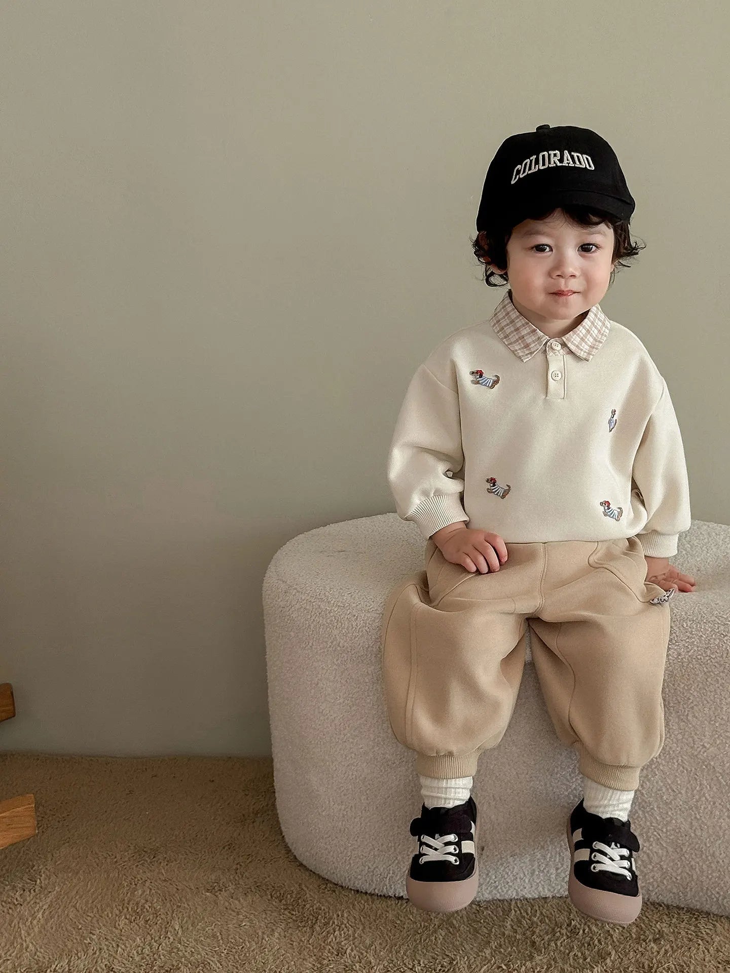 Two-Piece-Pullover für Jungen – Cartoon-Hoodie für den Herbst