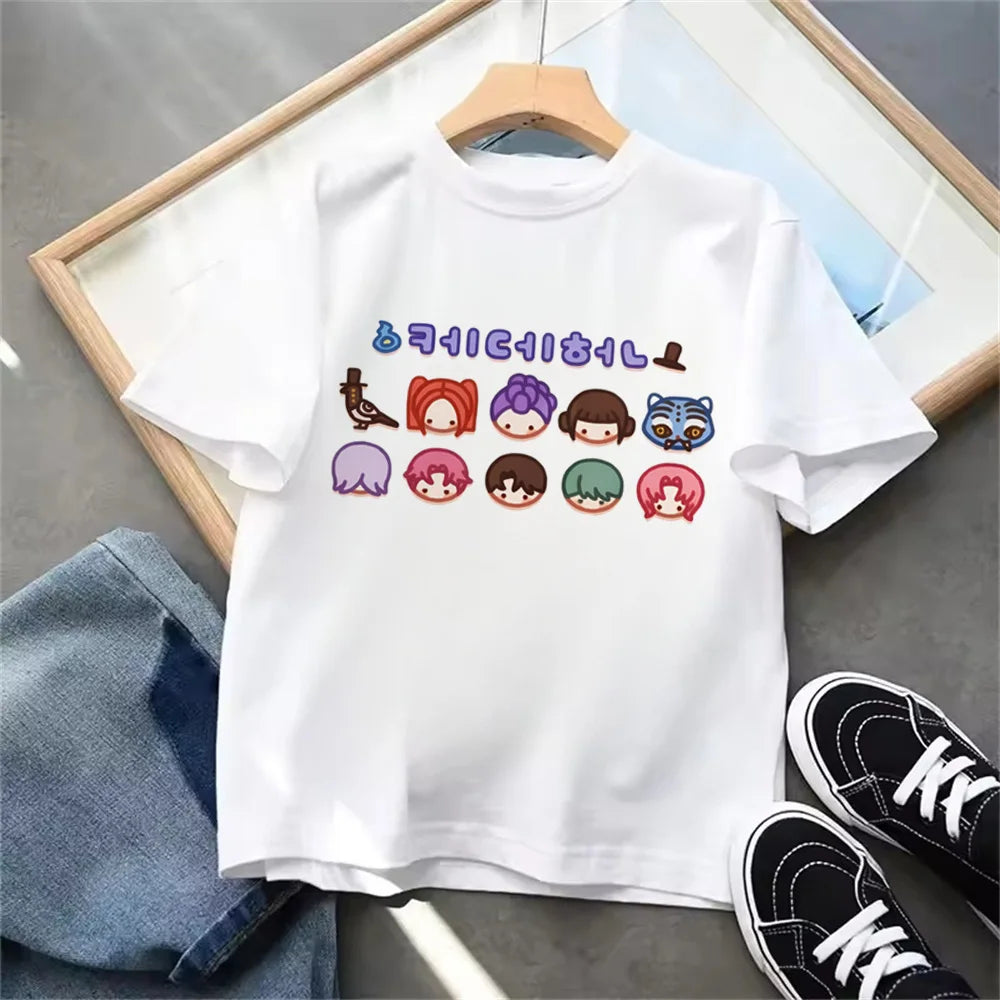 "Kpop Demon Hunters" T-Shirt – Lässiges Sommer-T-Shirt für Kinder
