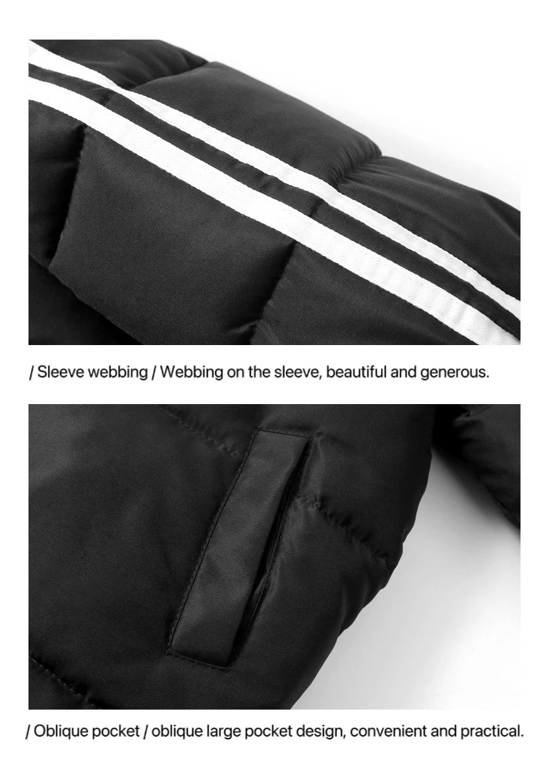 Kate's Dream Warme Baumwolljacke für Kinder – Gefütterter Wintermantel mit Kapuzeaumwolle Gefütterte Mäntel Kinder Lange Unten Herbst Winter Teen Baumwolle Kleidung Oberbekleidung Große Kinder Verdicken warme Jacke