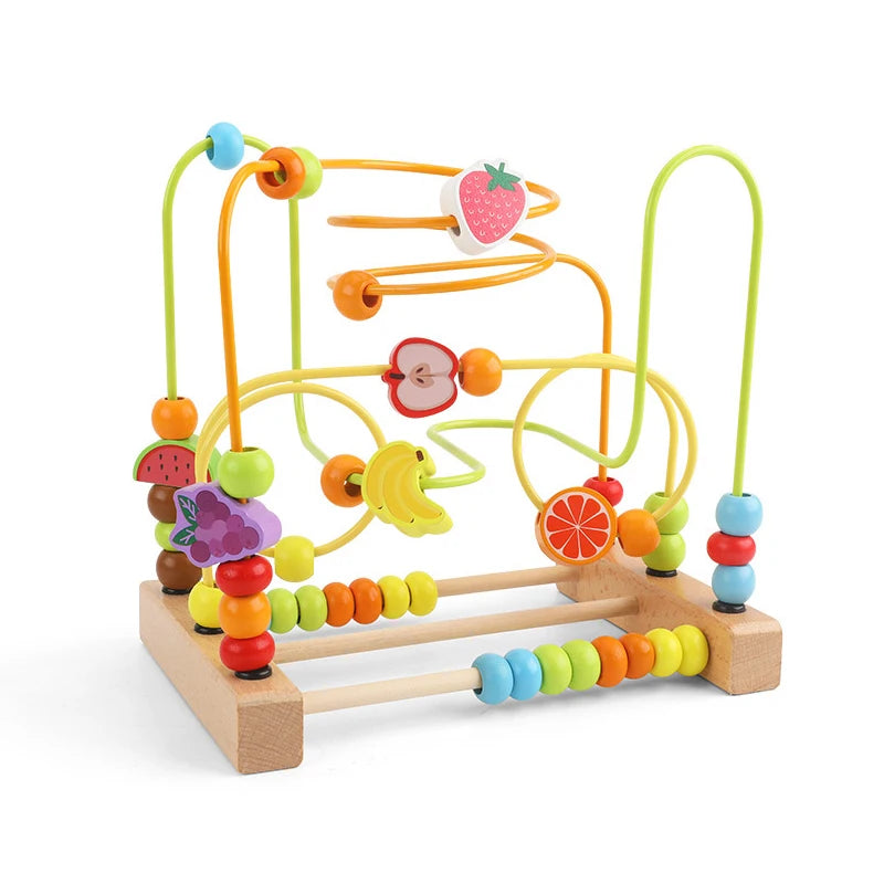 Montessori Holz Achterbahn & Perlenlabyrinth – Das clevere Lernspielzeug für kleine Mathe-Entdecker!
