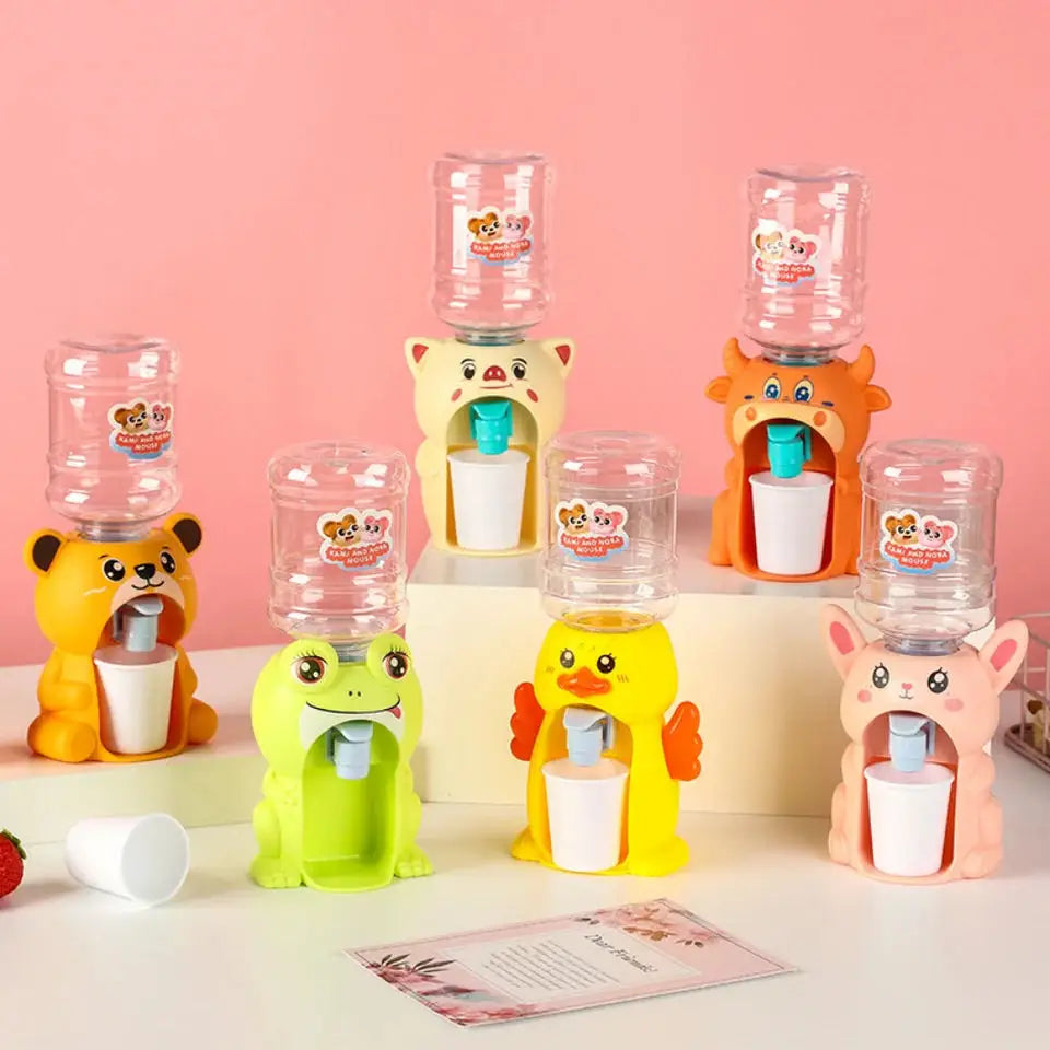 Kinder Mini Wasserspender mit Dualfunktion – Simulationsspielzeug für Wasser, Saft und Milch, Trinkbrunnen, Küchenspielzeug für Jungen und Mädchen, tolles Geschenk