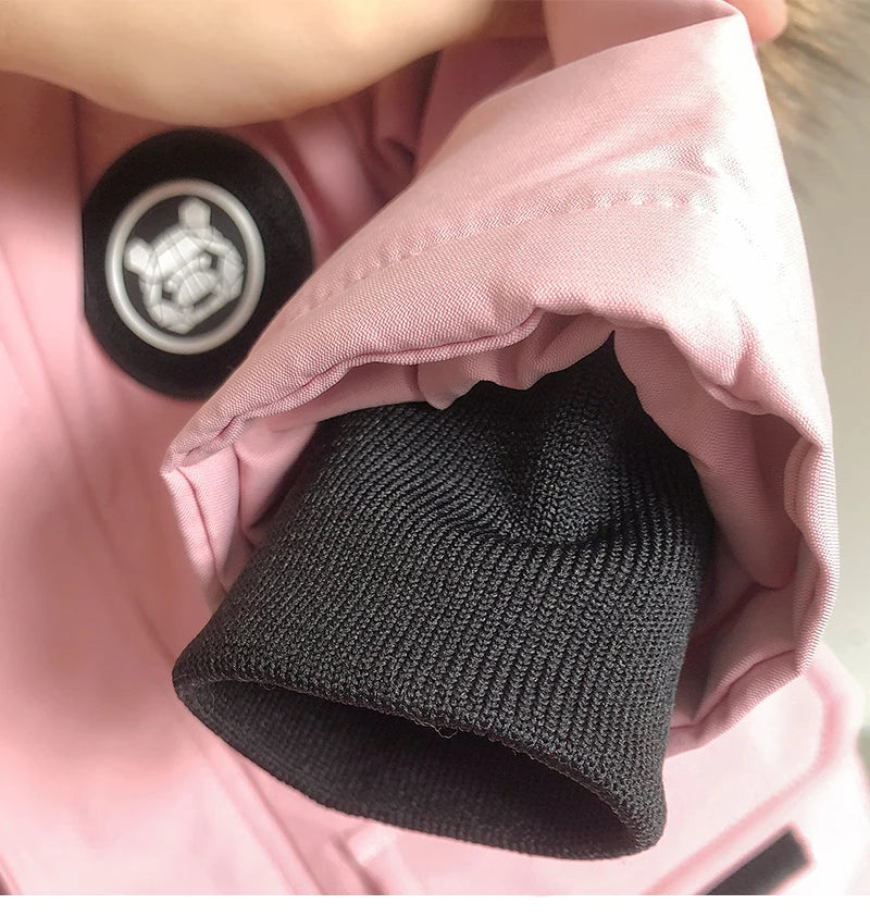 Kinder Daunenanzug für Winter und Herbst – Warmer Schneeanzug mit Pelzkragenlook, Jacke und Mantel für Jungen und Mädchen, Outwear für 1-5 Jahre