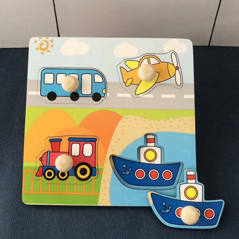 Montessori Holzspielzeug für Babys (1-3 Jahre) – Lernpuzzle & Entwicklungsspiel für kleine Entdecker!