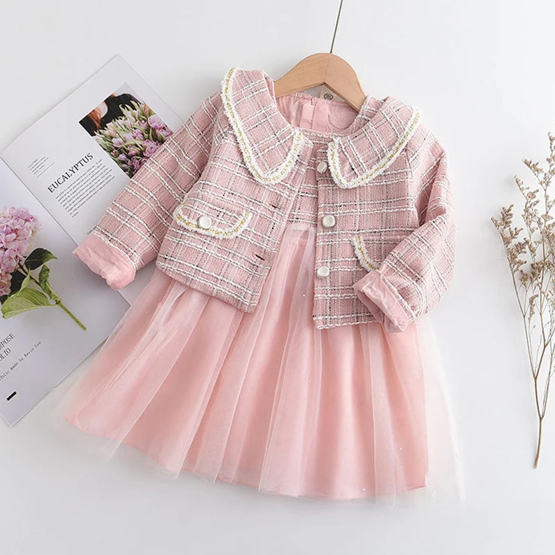 Bear Leader Prinzessinnen-Set – Wintermantel und Rock im Vintage-Stil