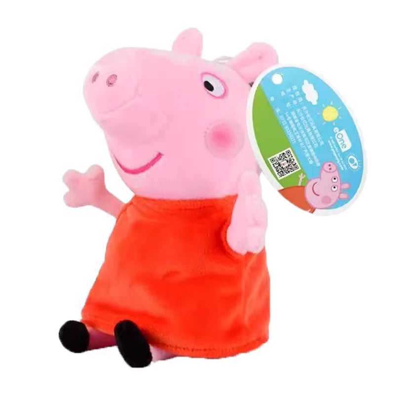 Peppa Pig Plüschpuppe (19 cm) – Weiche Kinder Plüschfigur mit Peppa, George, Suzy & Co.