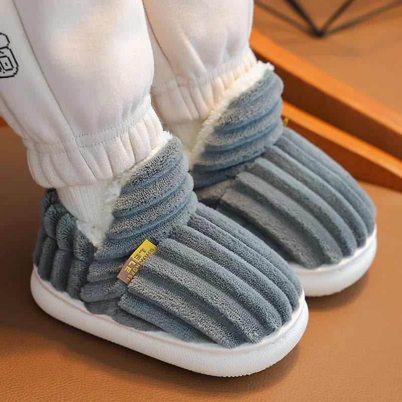 Warme Plüsch-Hausschuhe – Gemütliche Schuhe mit weicher Sohle für Kinder