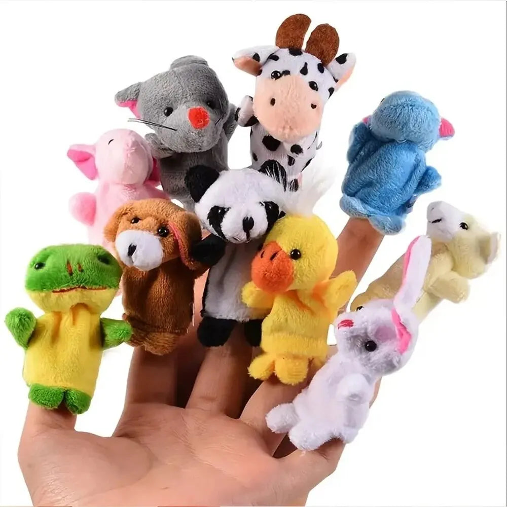 10er Set Tier Fingerpuppen – Fantasievolles Spiel & Frühe Bildung für Kinder