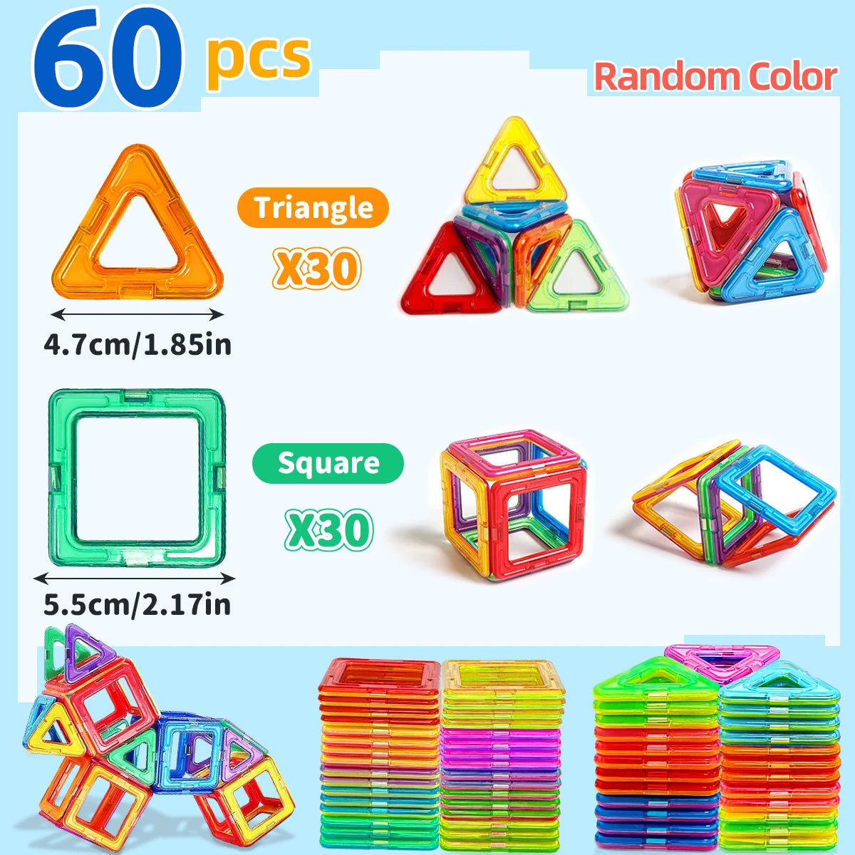 Magnetische Bausteine für Kinder – Kreatives STEM-Konstruktionsspielzeug