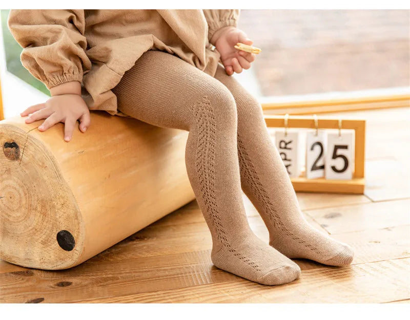 Atmungsaktive Baumwoll-Strumpfhosen für Mädchen – Festes, bequemes Design, niedliche Motive, ideal für 0-5 Jahre, perfekt für Alltag und Freizeit