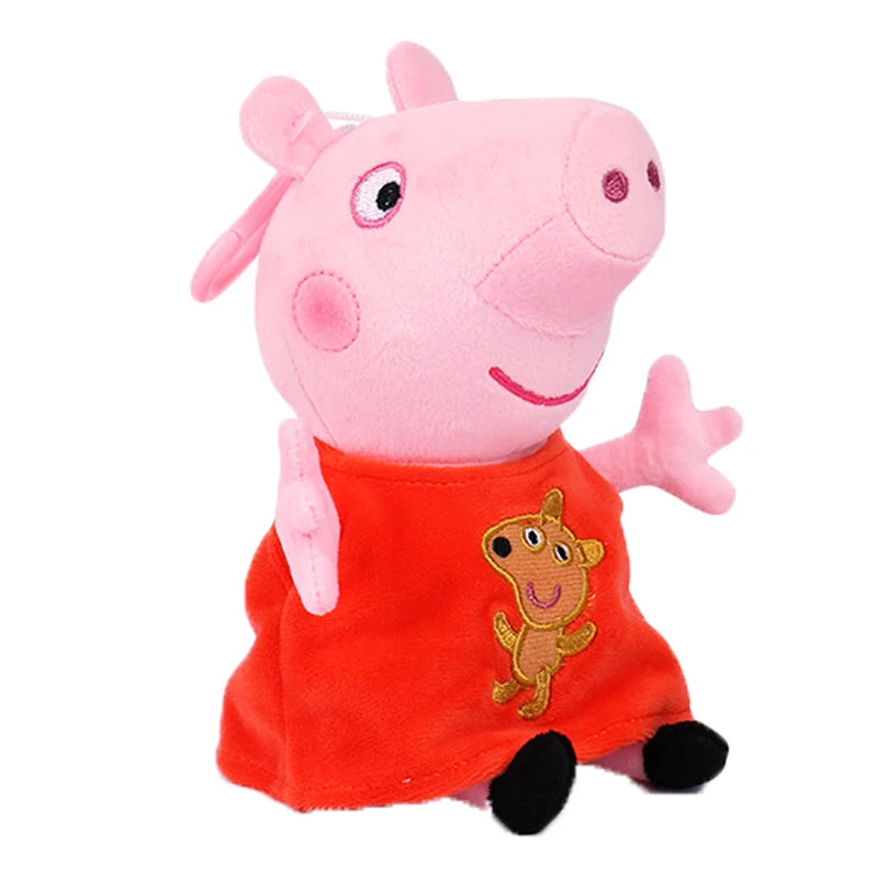 Peppa Pig Plüschpuppe (19 cm) – Weiche Kinder Plüschfigur mit Peppa, George, Suzy & Co.