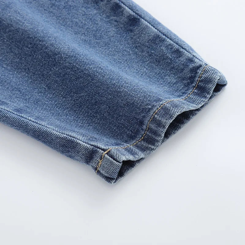 Lässiger Baumwoll-Overall für Babys – Unisex-Hosen mit Trägern für Frühling & Herbst