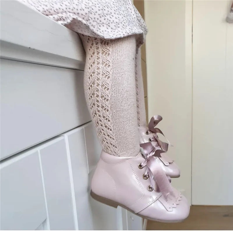 Atmungsaktive Baumwoll-Strumpfhosen für Mädchen – Festes, bequemes Design, niedliche Motive, ideal für 0-5 Jahre, perfekt für Alltag und Freizeit