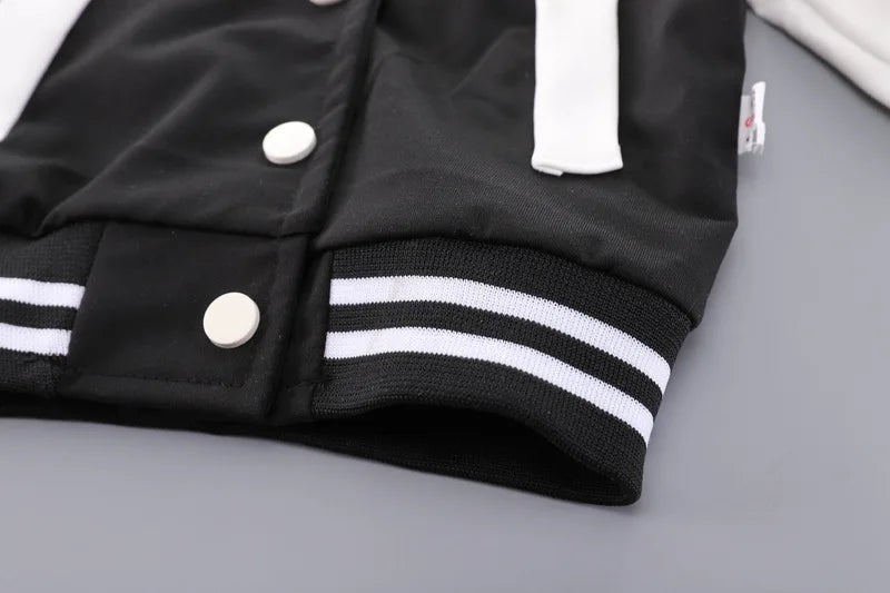Casual 2-teiliges Set für Jungen – Jacke und Hose mit Buchstabendruck