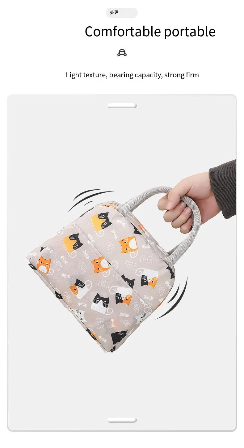 Cartoon Kinder Lunchbox Tasche – Isolierte tragbare Bento Tasche