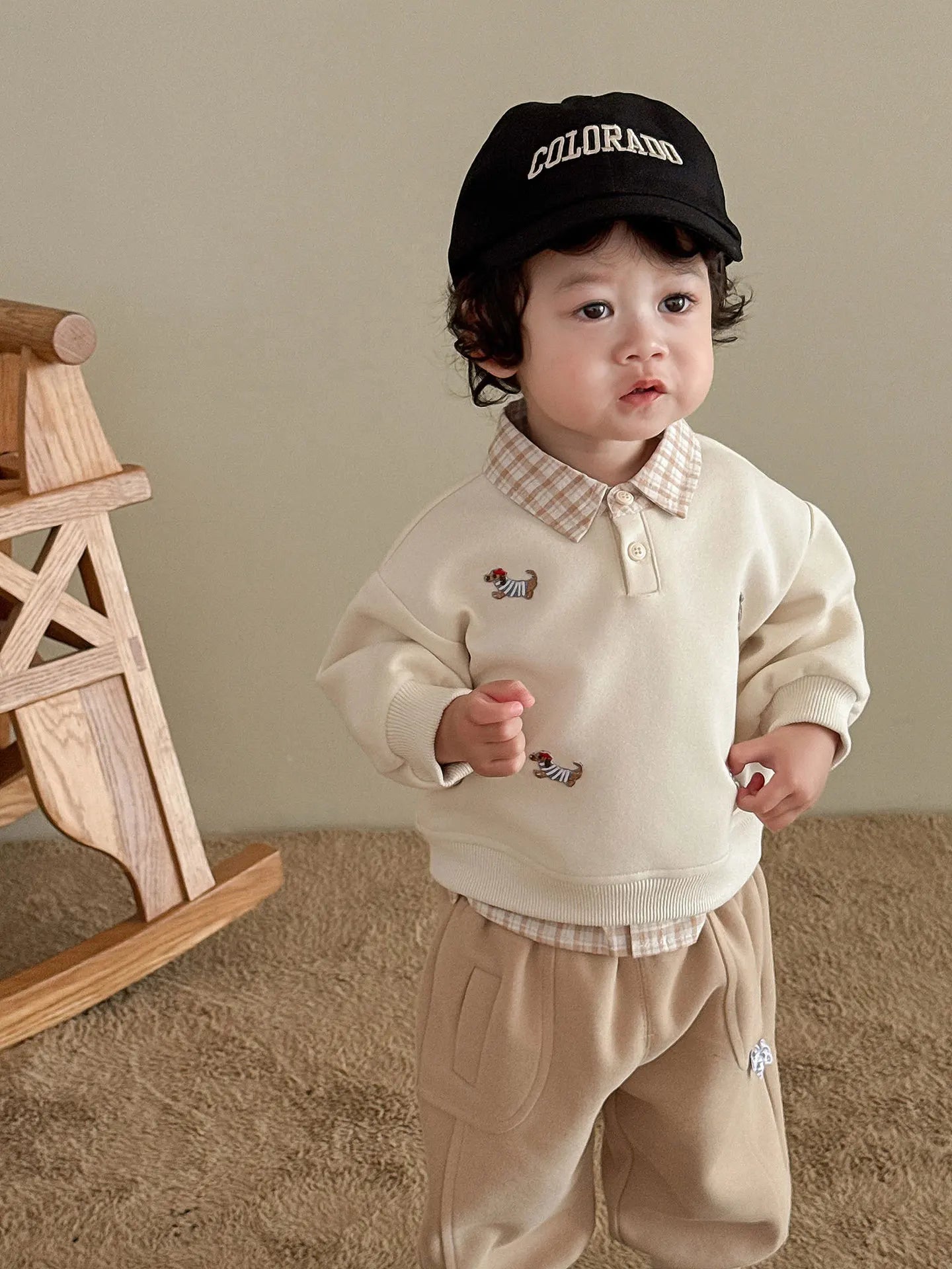 Two-Piece-Pullover für Jungen – Cartoon-Hoodie für den Herbst