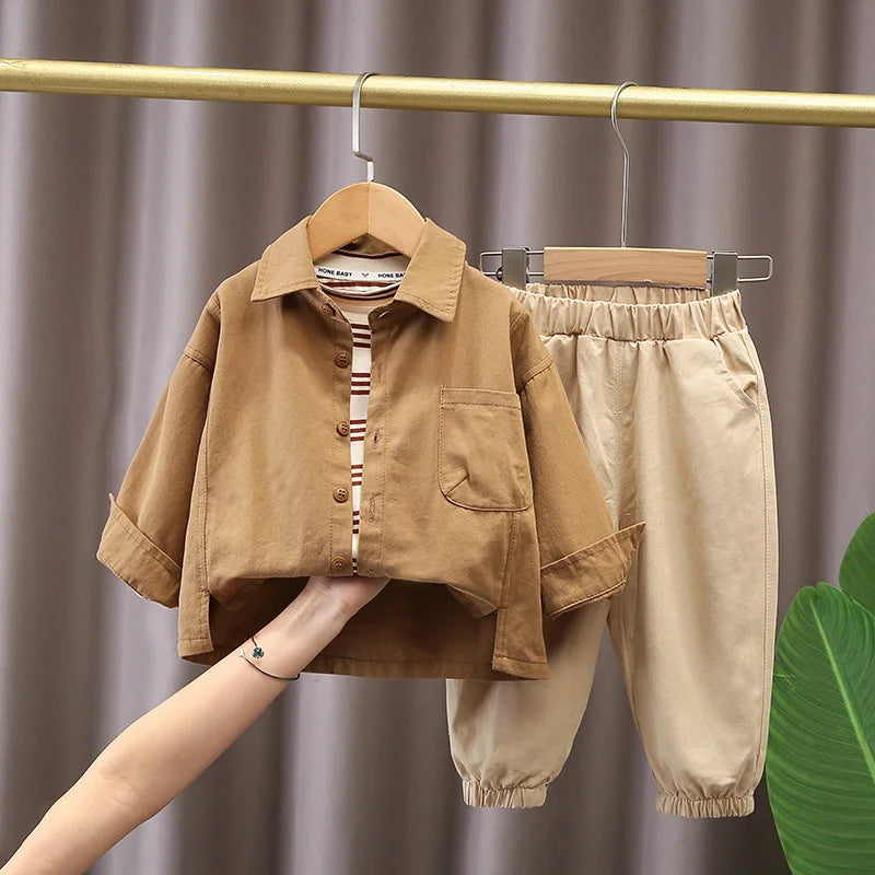 3-teiliges Jungen-Set – Mode für Herbst & Winter