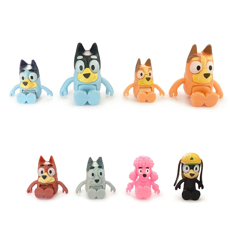 Bluey Bingo Anime Figur 8 Stk. – Das perfekte Spielzeug für kleine Abenteurer!