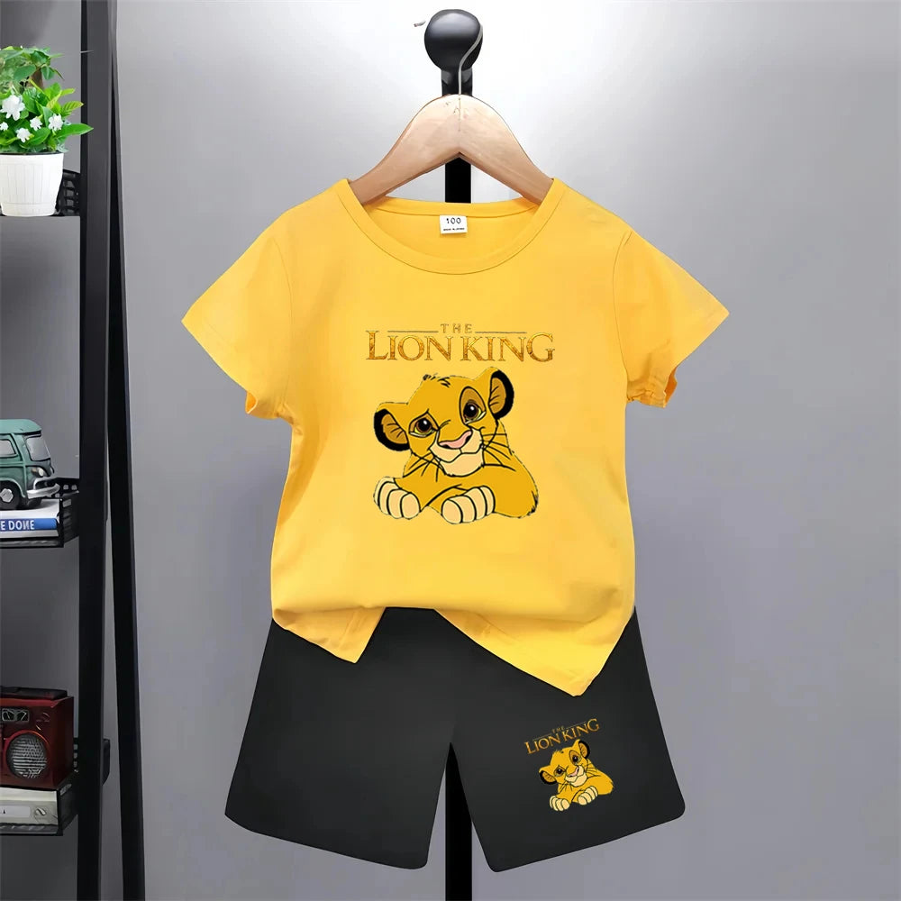 Der König der Löwen Simba T-Shirt- und Shorts-Set -Outfit für Kinder