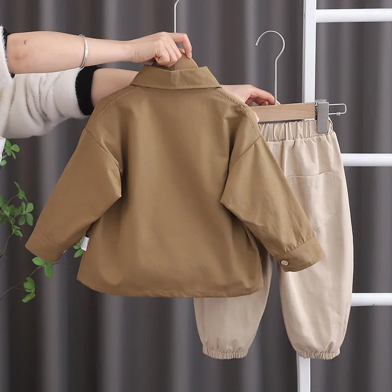 3-teiliges Jungen-Set – Mode für Herbst & Winter