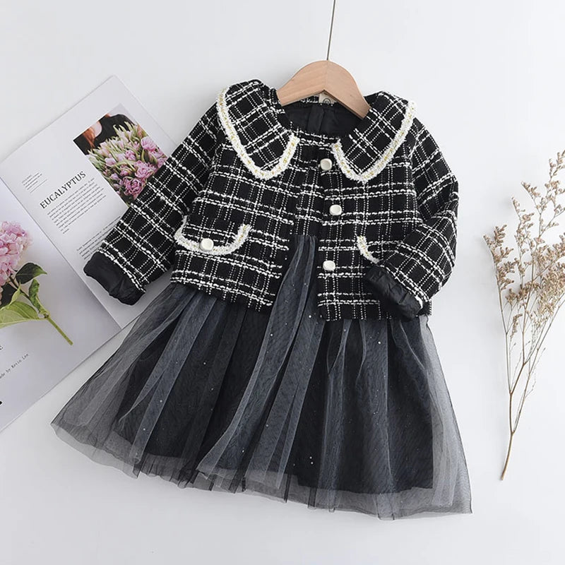 Bear Leader Prinzessinnen-Set – Wintermantel und Rock im Vintage-Stil
