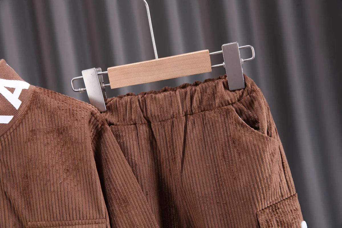 Cord-Set für Baby Jungen & Mädchen – Lässiges Zweiteiler-Outfit
