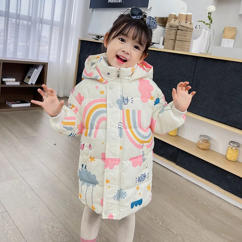 Kinder Daunenjacke – Warmer Wintermantel mit Kapuze für Jungen & Mädchen