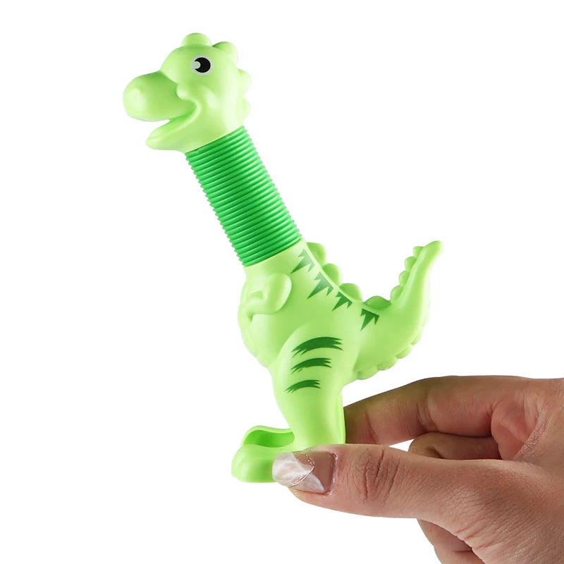 3er Set Biegsame Pop Rohr Dinosaurier – Stressabbau & Spaß für Kinder und Erwachsene (3–12 Jahre)