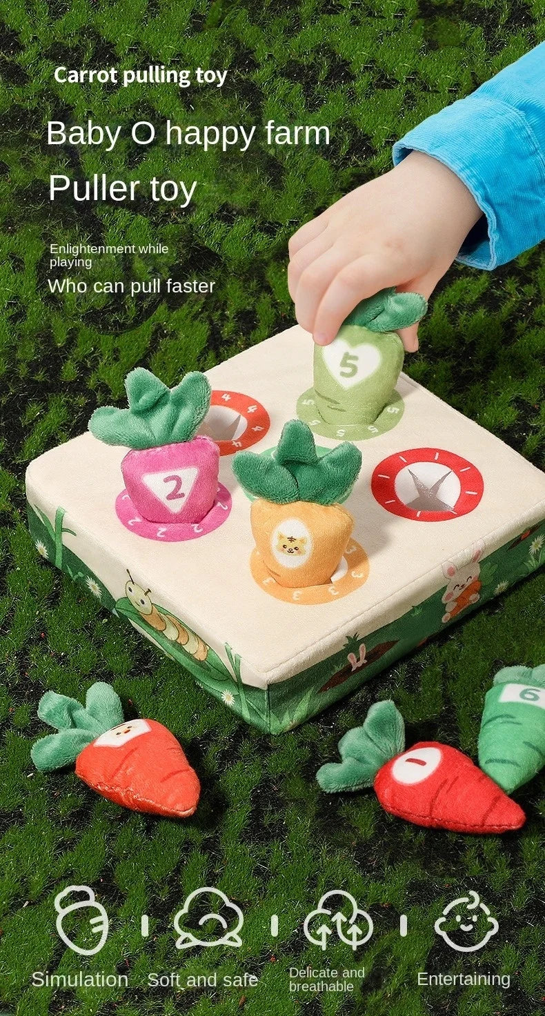 Baby Montessori Karotten Steckspiel – Feinmotorik & Farberkennung für die Kleinsten (0–3 Jahre)