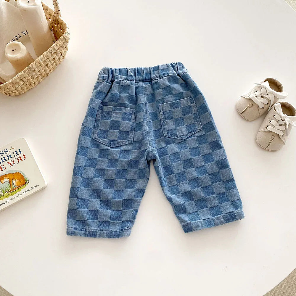 Unifarbene Hose – Bequeme Freizeithose für Kinder mit elastischem Bund