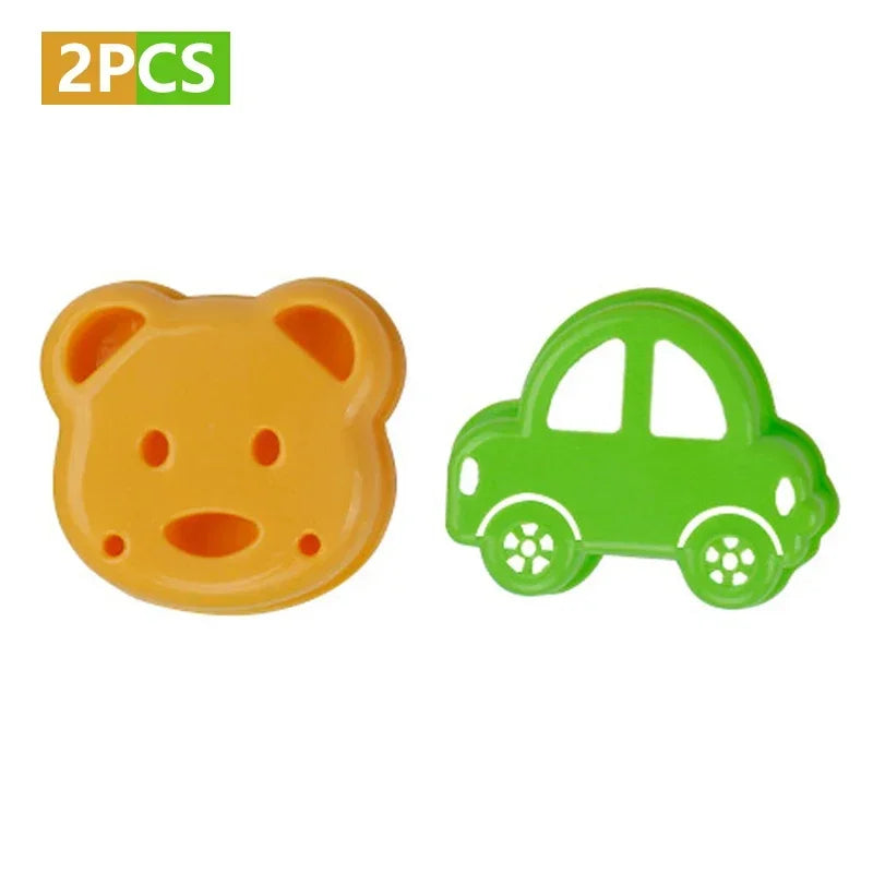 2er Set Tier- & Auto-Keksausstecher – Kreatives Backen für kleine Küchenhelden!