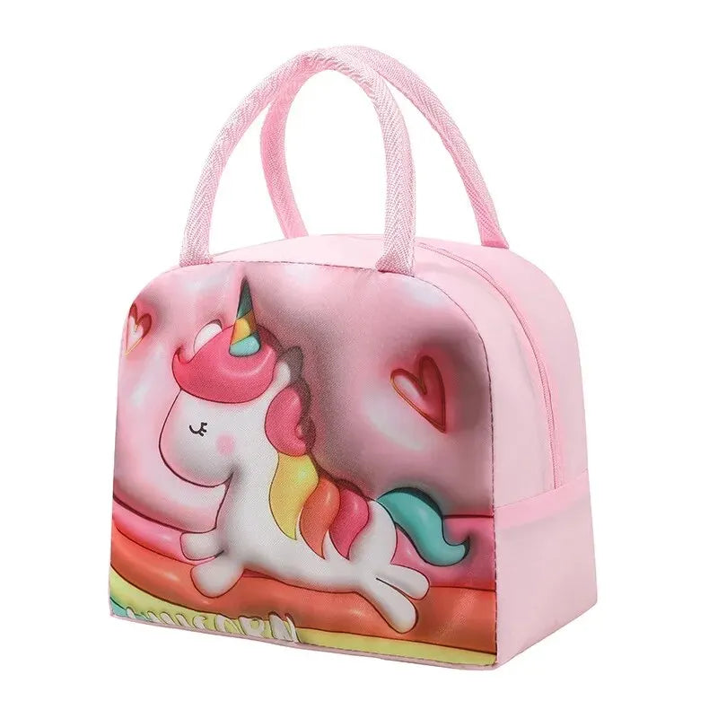 Cartoon Kinder Lunchbox Tasche – Isolierte tragbare Bento Tasche