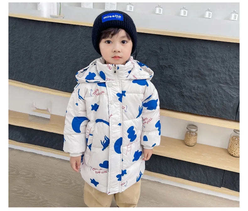 Kinder Daunenjacke – Warmer Wintermantel mit Kapuze für Jungen & Mädchen