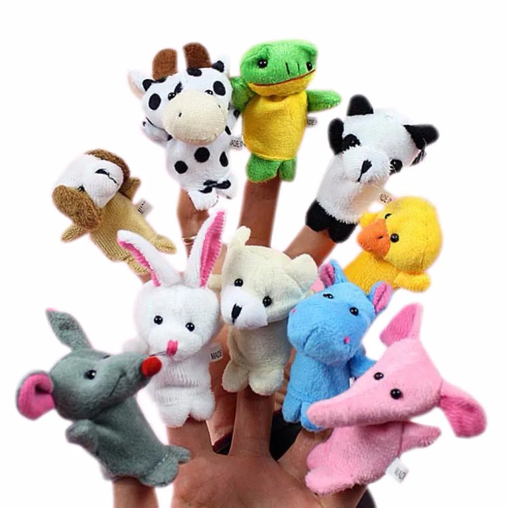 10er Set Tier Fingerpuppen – Fantasievolles Spiel & Frühe Bildung für Kinder
