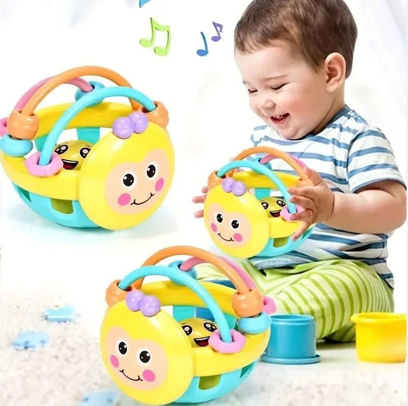 Baby 10 cm Fangball mit Glocke – Lernen, Spielen und Entdecken (0–12 Monate)
