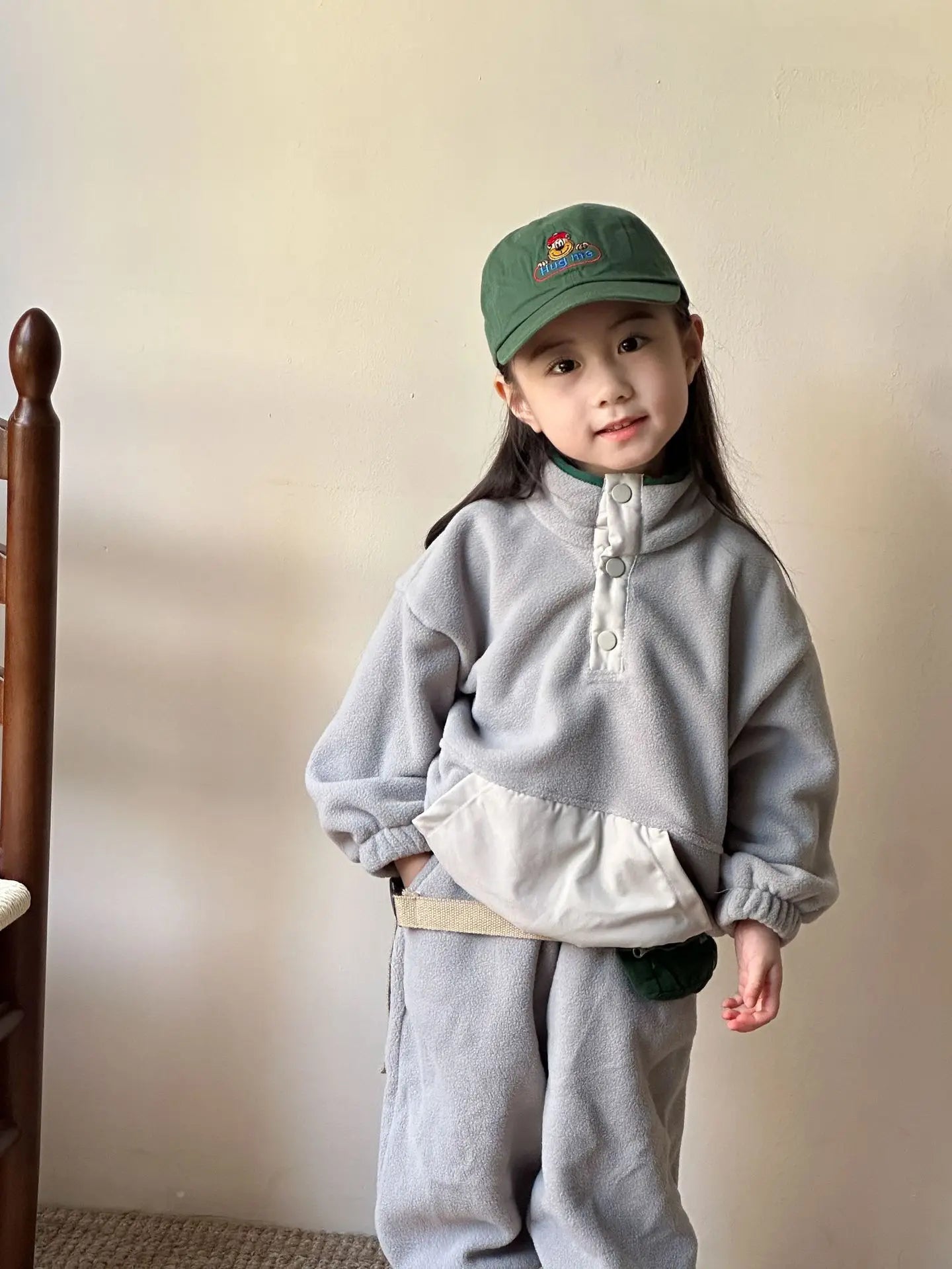 Kinder Anzug Polar-Fleece-Sweatshirt-Set – Extra warmer Winteranzug für Kinder